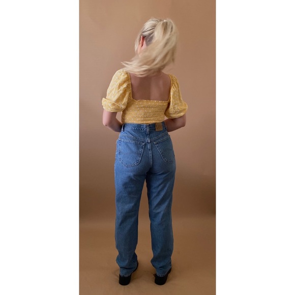 Forever 21 Yellow Polka Dot Top - Picture 5 of 9